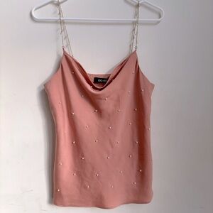 DO+BE Pink Embellished Fitted Camisole
